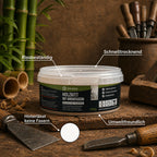 DAKKO Holzkitt 250 g Holzspachtelmasse mit Bambusfasern - Füllmasse zur Reparatur von Schäden für Möbel Türen und Risse Innen und Außen schnelltrocknend rissbeständig